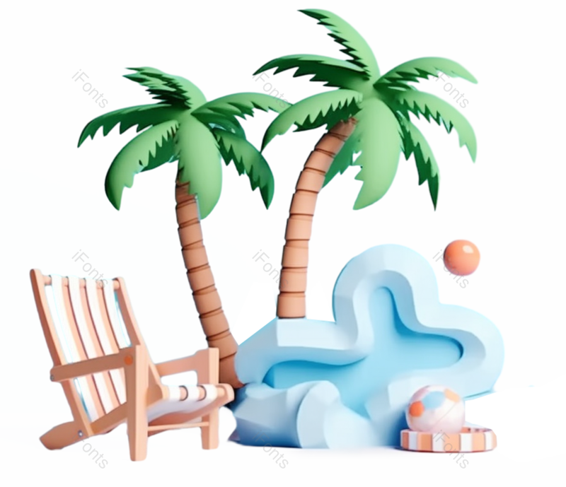 卡通图片,天空元素,夏天PNG,插画免抠素材
